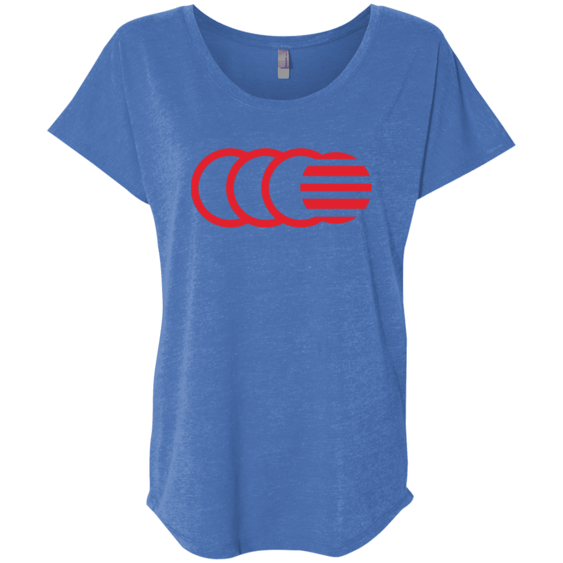 T-Shirts Vintage Royal / X-Small That's No Moon Triblend Dolman Sleeve