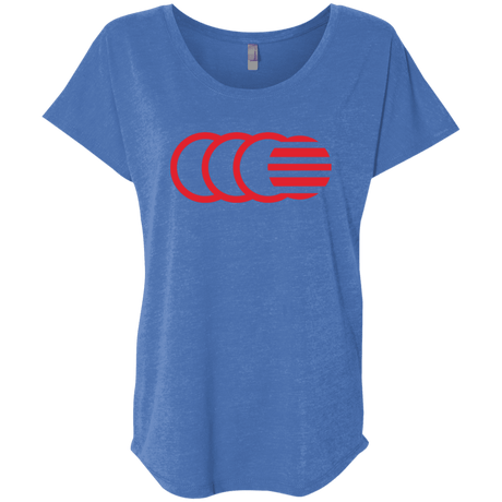 T-Shirts Vintage Royal / X-Small That's No Moon Triblend Dolman Sleeve