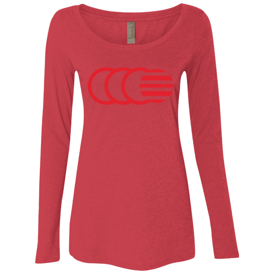 T-Shirts Vintage Red / S That's No Moon Women's Triblend Long Sleeve Shirt