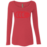 T-Shirts Vintage Red / S That's No Moon Women's Triblend Long Sleeve Shirt