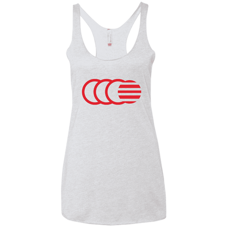 T-Shirts Heather White / X-Small That's No Moon Women's Triblend Racerback Tank
