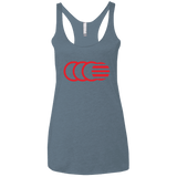 T-Shirts Indigo / X-Small That's No Moon Women's Triblend Racerback Tank