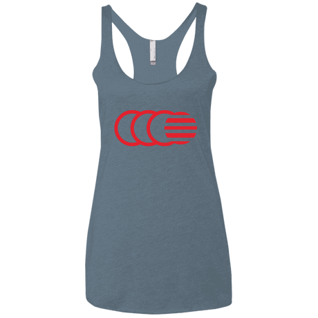 T-Shirts Indigo / X-Small That's No Moon Women's Triblend Racerback Tank