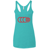 T-Shirts Tahiti Blue / X-Small That's No Moon Women's Triblend Racerback Tank