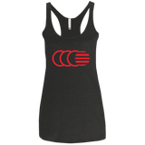 T-Shirts Vintage Black / X-Small That's No Moon Women's Triblend Racerback Tank