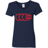 T-Shirts Navy / S That's No Moon Women's V-Neck T-Shirt