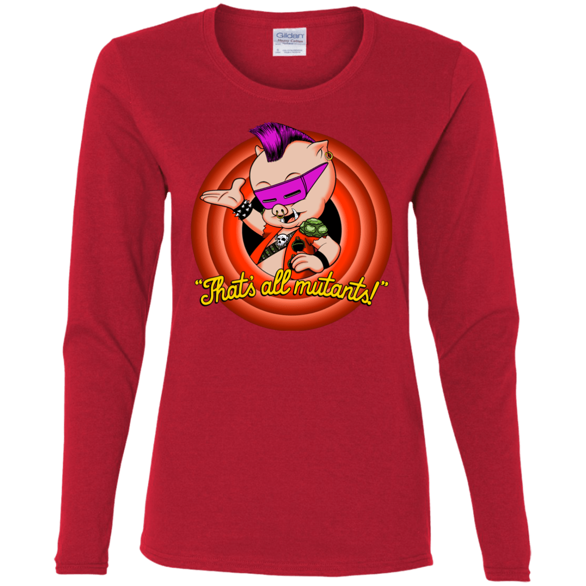 T-Shirts Red / S Thats all Mutants Women's Long Sleeve T-Shirt