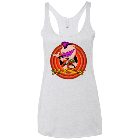 T-Shirts Heather White / X-Small Thats all Mutants Women's Triblend Racerback Tank