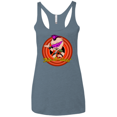 T-Shirts Indigo / X-Small Thats all Mutants Women's Triblend Racerback Tank