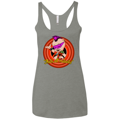 T-Shirts Venetian Grey / X-Small Thats all Mutants Women's Triblend Racerback Tank