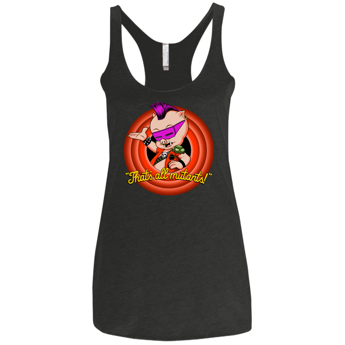 T-Shirts Vintage Black / X-Small Thats all Mutants Women's Triblend Racerback Tank