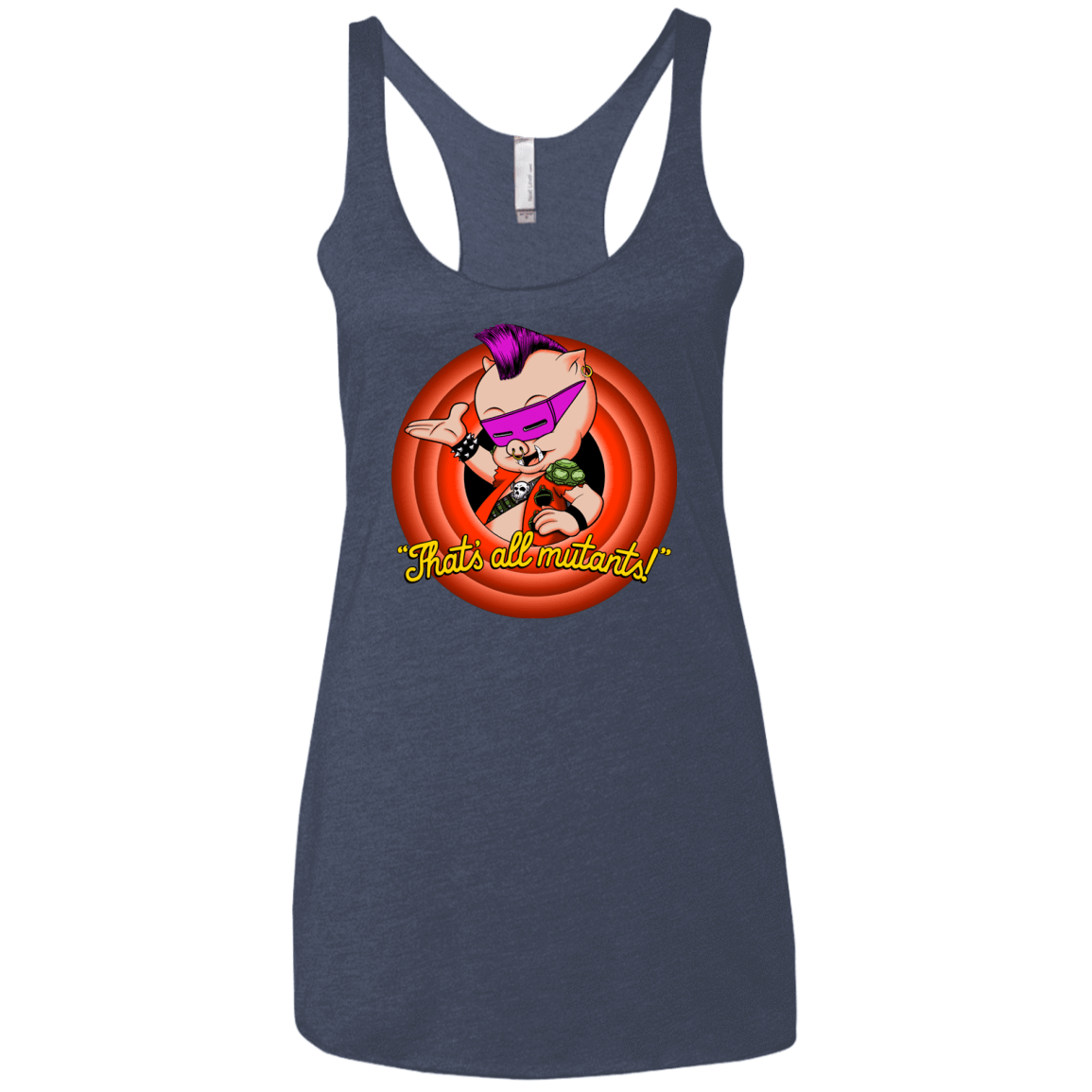 T-Shirts Vintage Navy / X-Small Thats all Mutants Women's Triblend Racerback Tank