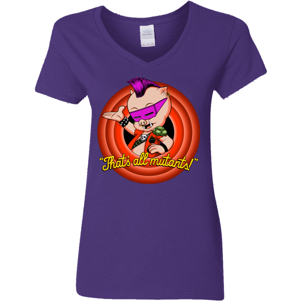 T-Shirts Purple / S Thats all Mutants Women's V-Neck T-Shirt