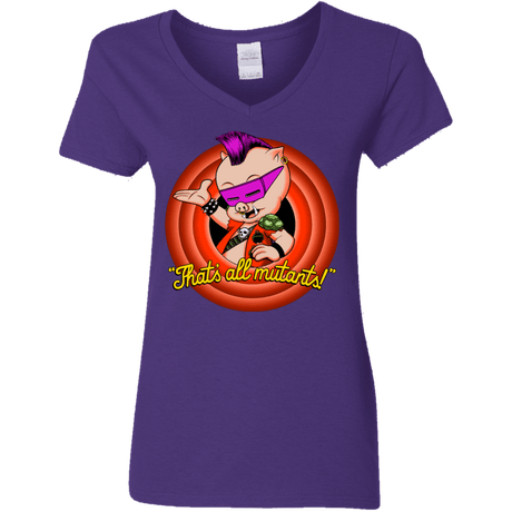 T-Shirts Purple / S Thats all Mutants Women's V-Neck T-Shirt