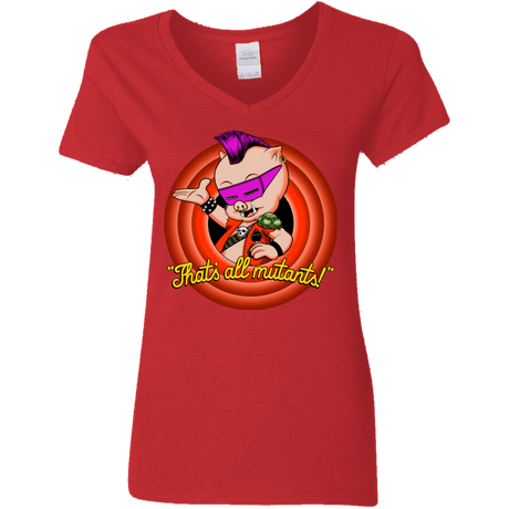 T-Shirts Red / S Thats all Mutants Women's V-Neck T-Shirt