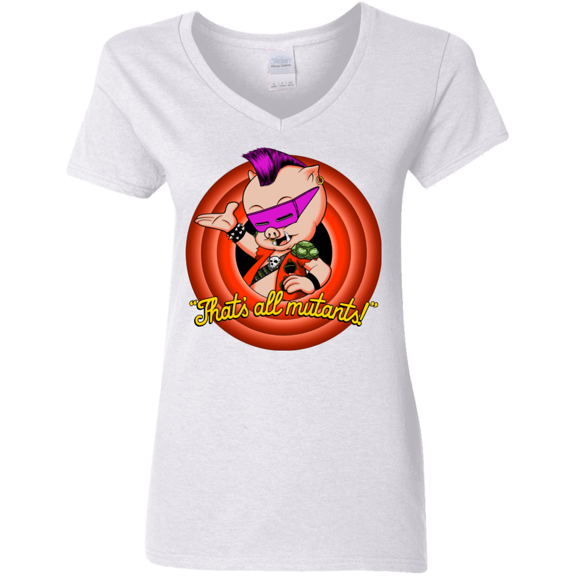 T-Shirts White / S Thats all Mutants Women's V-Neck T-Shirt