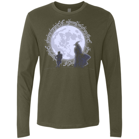 T-Shirts Military Green / Small The Adventure Begins Men's Premium Long Sleeve