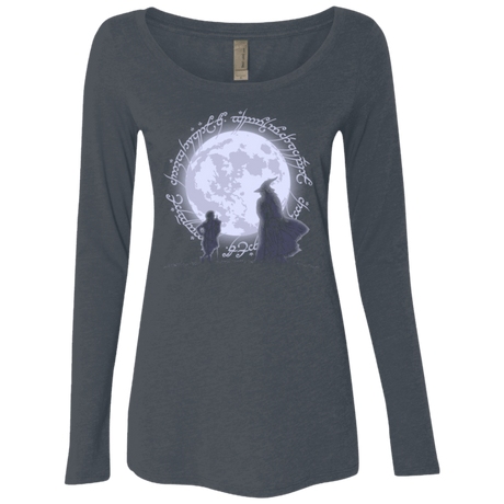 T-Shirts Vintage Navy / Small The Adventure Begins Women's Triblend Long Sleeve Shirt