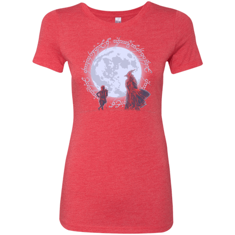 T-Shirts Vintage Red / Small The Adventure Begins Women's Triblend T-Shirt