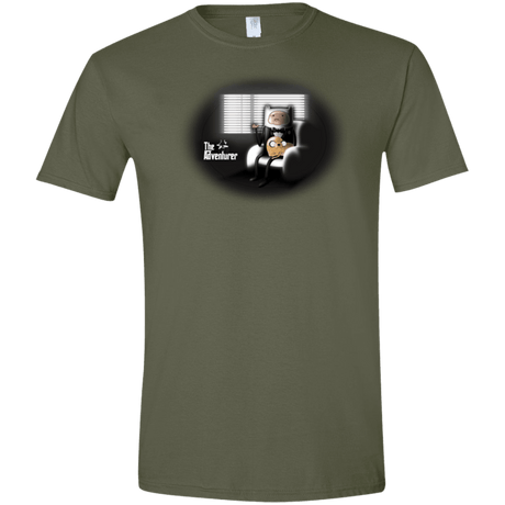 T-Shirts Military Green / S The Adventurer Men's Semi-Fitted Softstyle