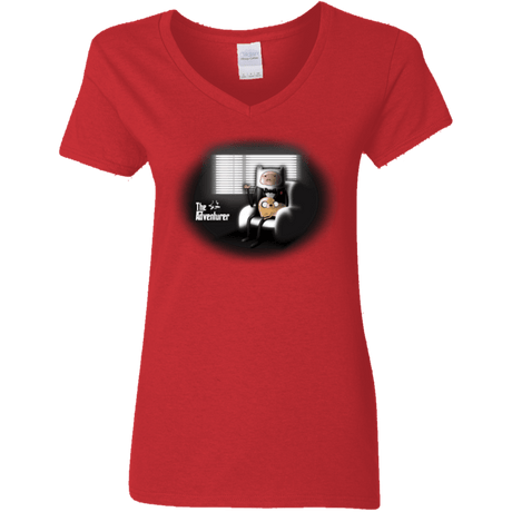 T-Shirts Red / S The Adventurer Women's V-Neck T-Shirt