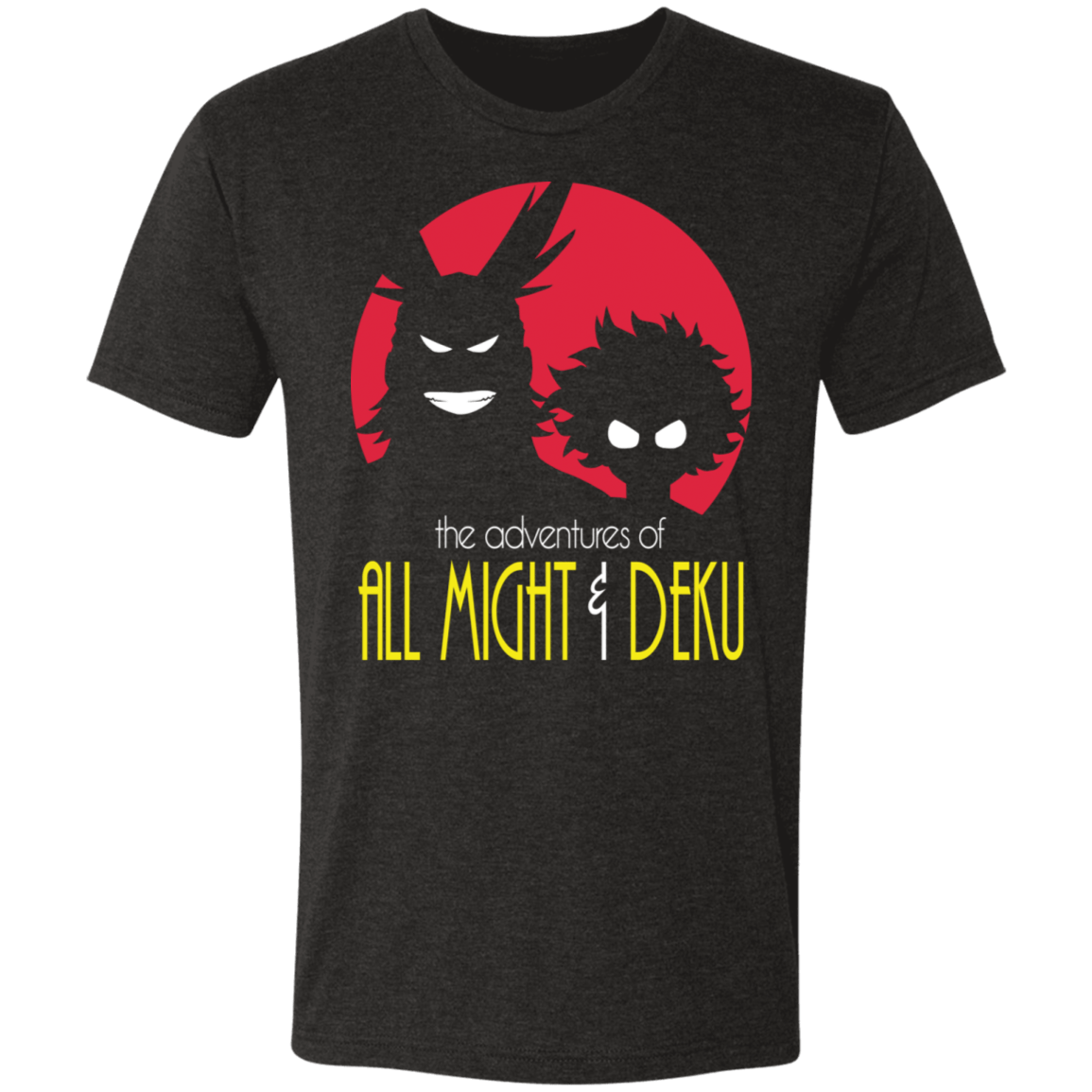 T-Shirts Vintage Black / S The Adventures of All Might & Deku Men's Triblend T-Shirt