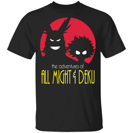 T-Shirts Black / YXS The Adventures of All Might & Deku Youth T-Shirt