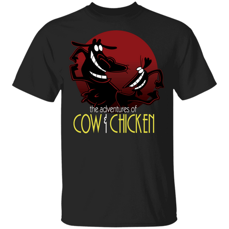 T-Shirts Black / YXS The Adventures of Cow and Chicken Youth T-Shirt