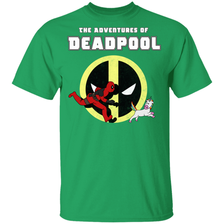 T-Shirts Irish Green / YXS The Adventures Of Deadpool Youth T-Shirt
