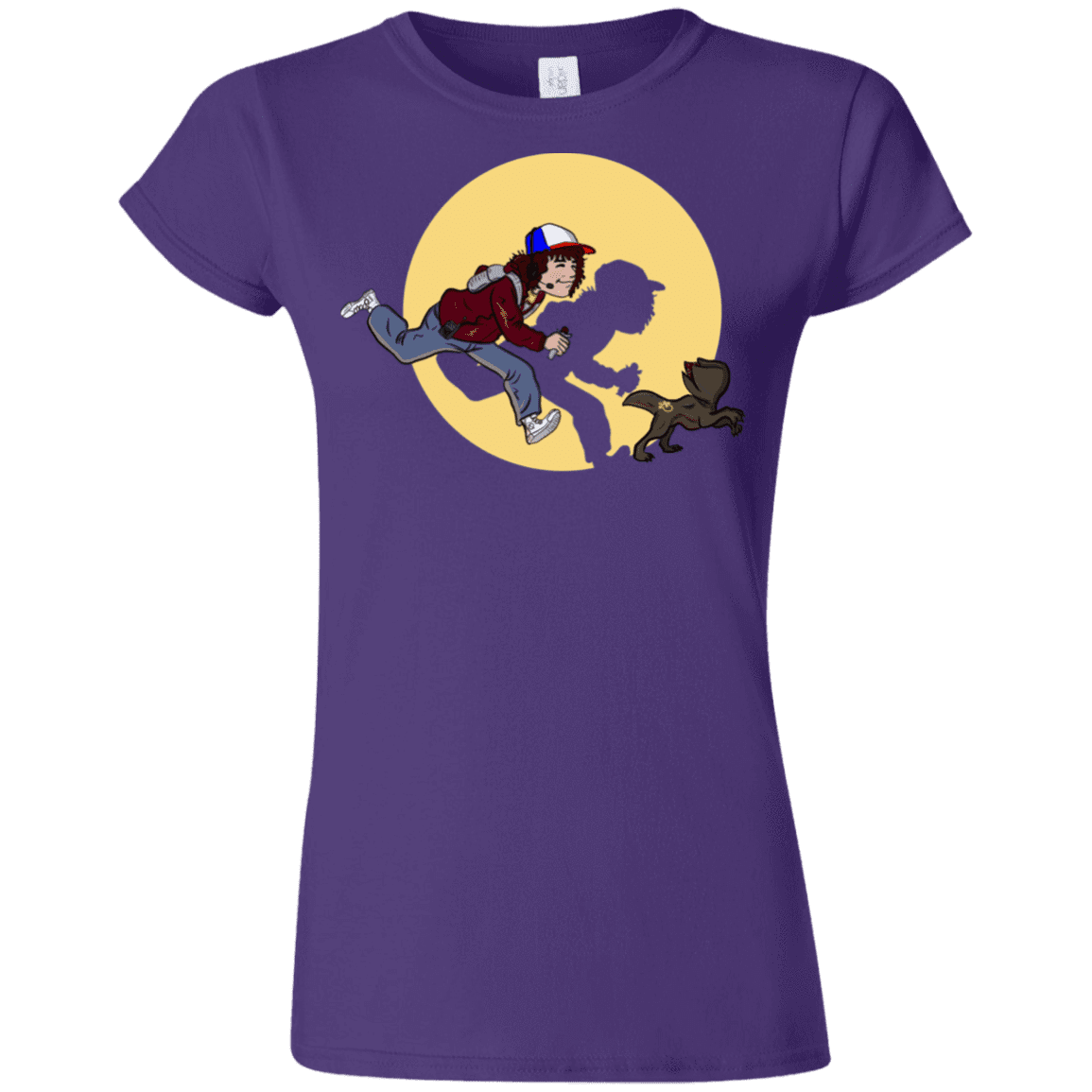 T-Shirts Purple / S The Adventures of Dustin Junior Slimmer-Fit T-Shirt