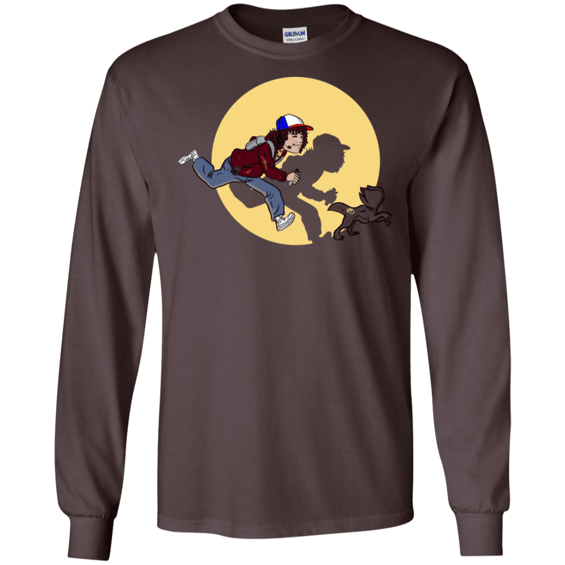 T-Shirts Dark Chocolate / S The Adventures of Dustin Men's Long Sleeve T-Shirt