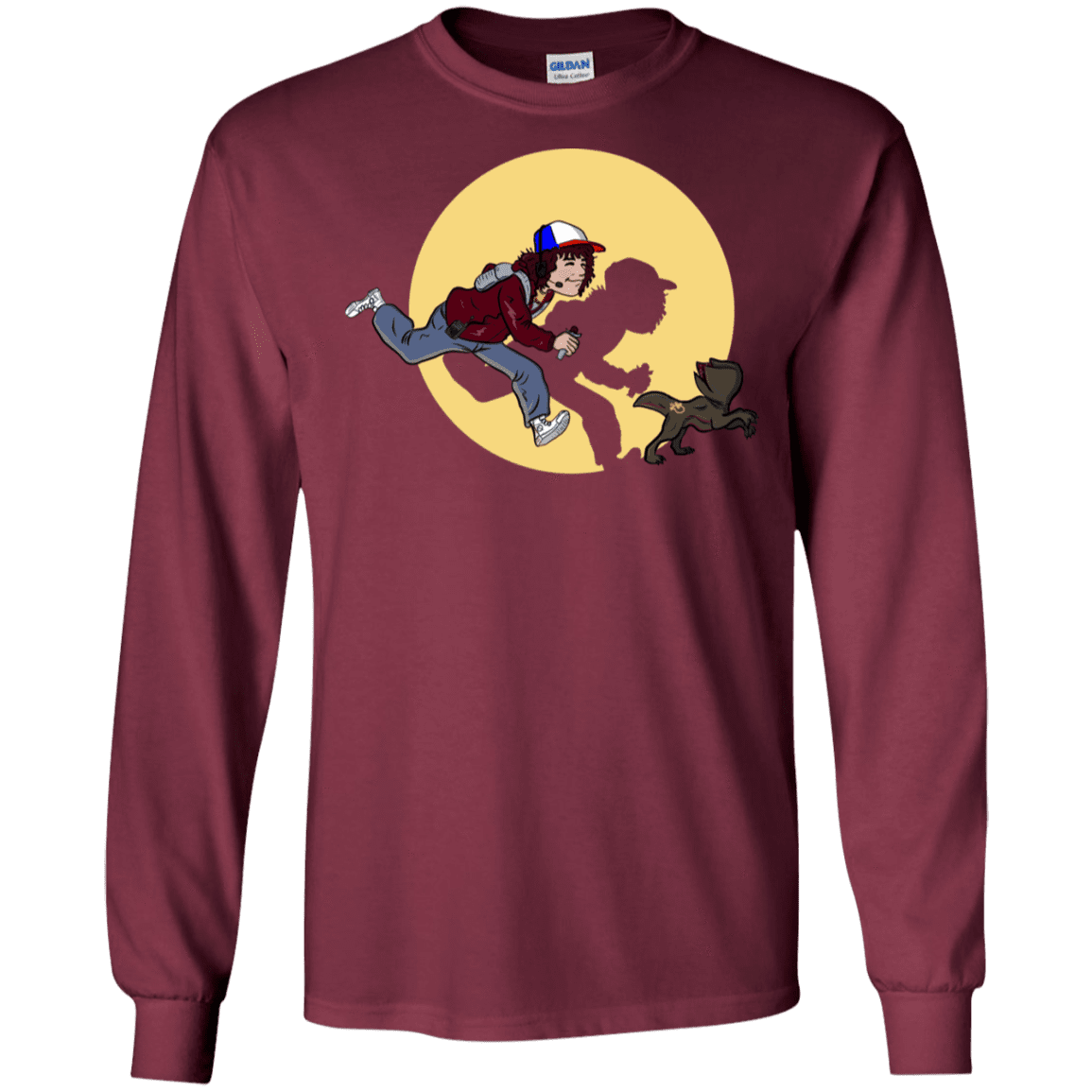 T-Shirts Maroon / S The Adventures of Dustin Men's Long Sleeve T-Shirt