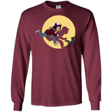 T-Shirts Maroon / S The Adventures of Dustin Men's Long Sleeve T-Shirt