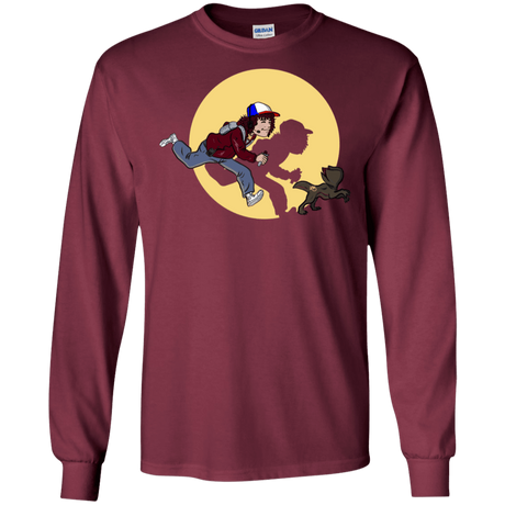 T-Shirts Maroon / S The Adventures of Dustin Men's Long Sleeve T-Shirt