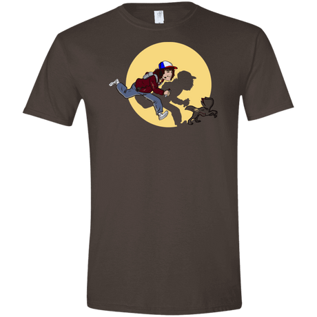 T-Shirts Dark Chocolate / S The Adventures of Dustin Men's Semi-Fitted Softstyle