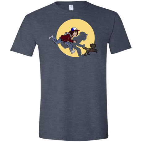 T-Shirts Heather Navy / S The Adventures of Dustin Men's Semi-Fitted Softstyle