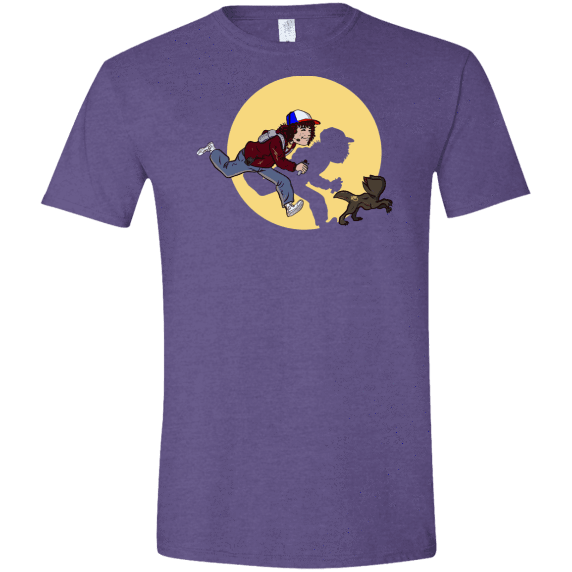 T-Shirts Heather Purple / S The Adventures of Dustin Men's Semi-Fitted Softstyle