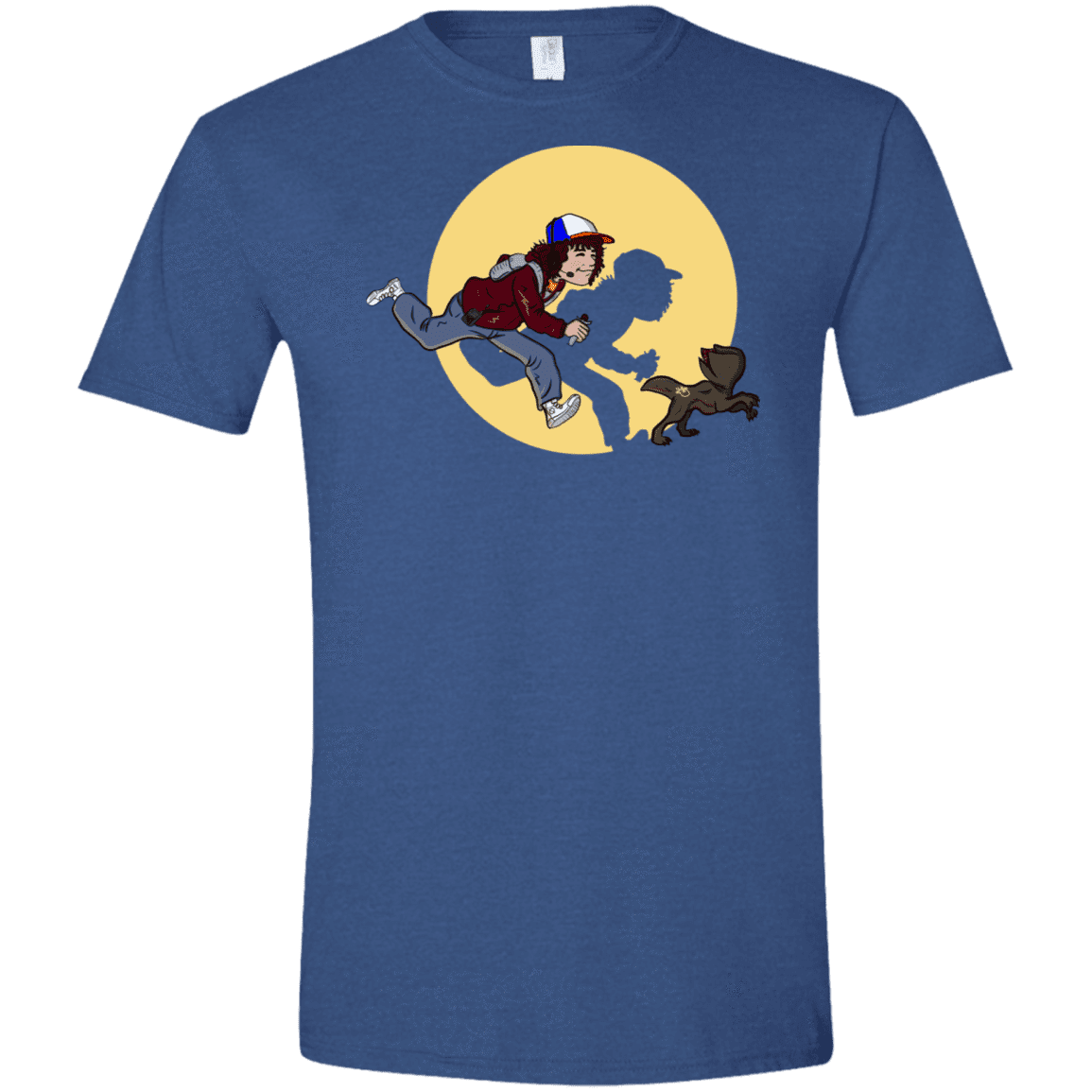 T-Shirts Heather Royal / X-Small The Adventures of Dustin Men's Semi-Fitted Softstyle