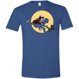 T-Shirts Heather Royal / X-Small The Adventures of Dustin Men's Semi-Fitted Softstyle