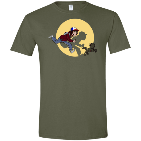 T-Shirts Military Green / S The Adventures of Dustin Men's Semi-Fitted Softstyle