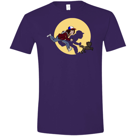 T-Shirts Purple / S The Adventures of Dustin Men's Semi-Fitted Softstyle