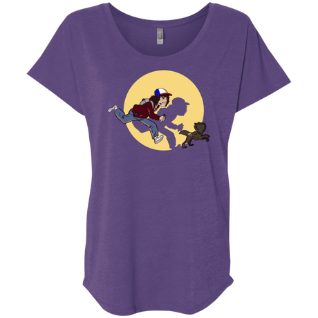 T-Shirts Purple Rush / X-Small The Adventures of Dustin Triblend Dolman Sleeve