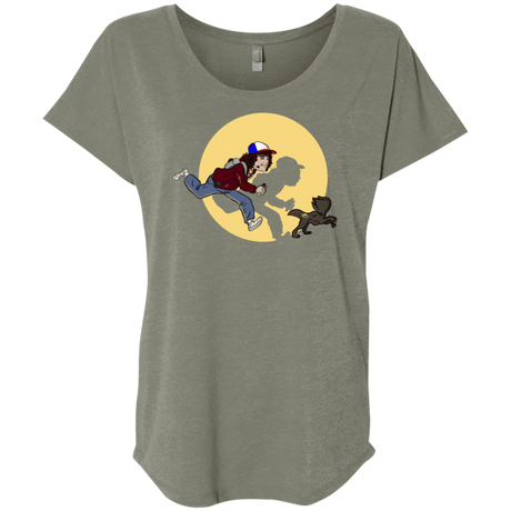 T-Shirts Venetian Grey / X-Small The Adventures of Dustin Triblend Dolman Sleeve