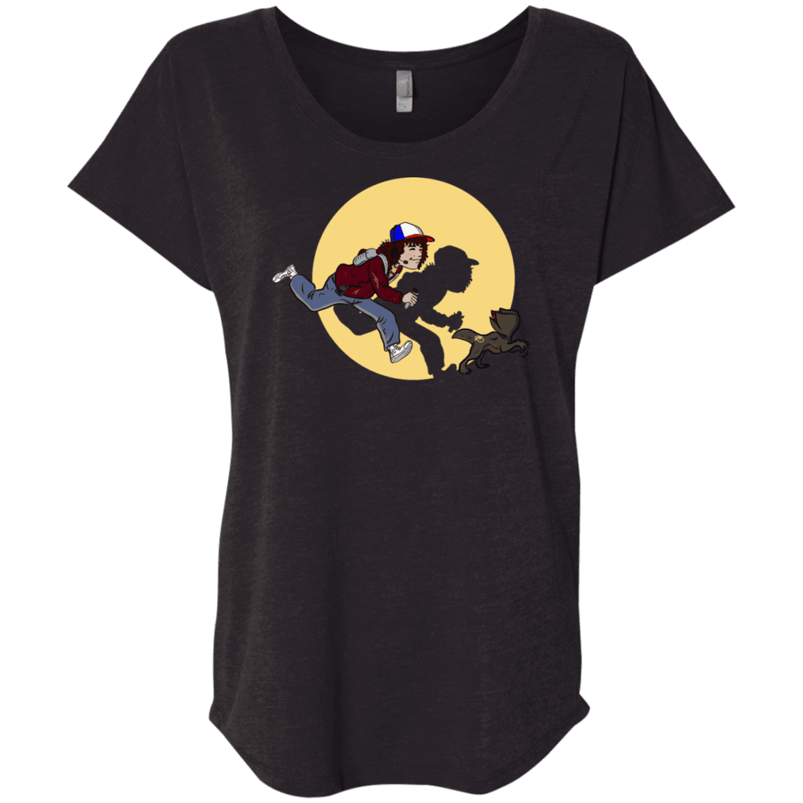 T-Shirts Vintage Black / X-Small The Adventures of Dustin Triblend Dolman Sleeve