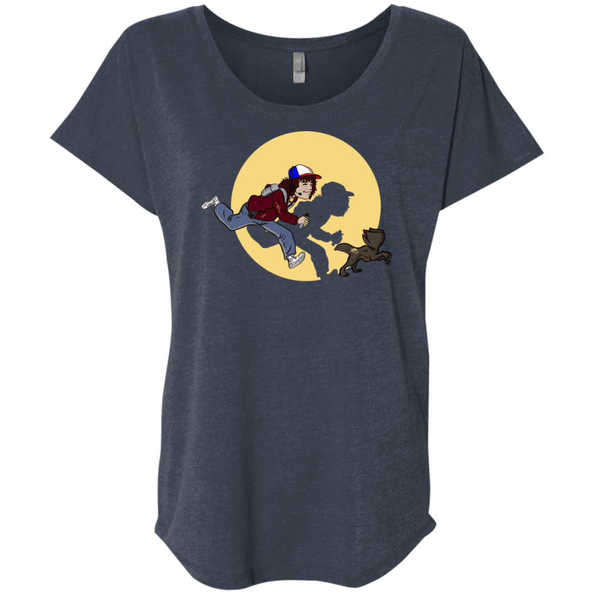 T-Shirts Vintage Navy / X-Small The Adventures of Dustin Triblend Dolman Sleeve