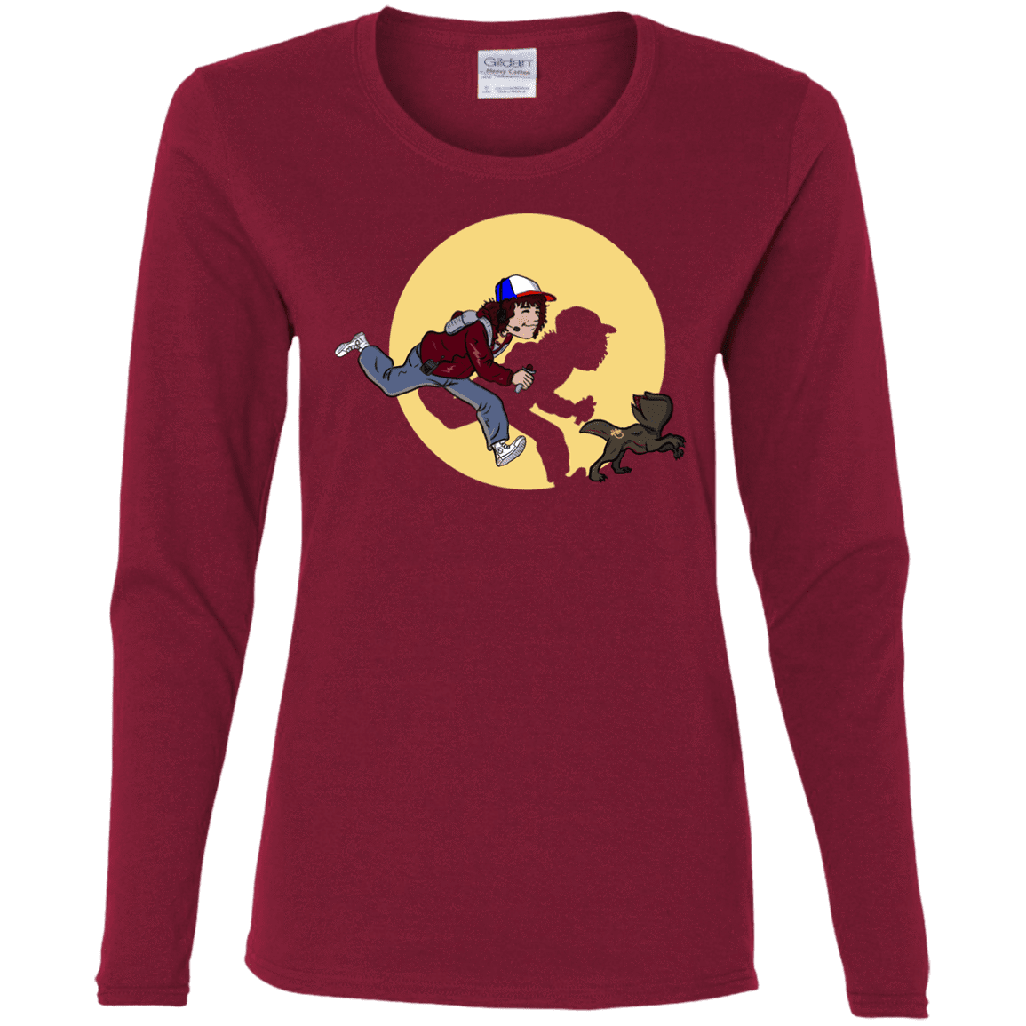 T-Shirts Cardinal / S The Adventures of Dustin Women's Long Sleeve T-Shirt