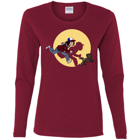 T-Shirts Cardinal / S The Adventures of Dustin Women's Long Sleeve T-Shirt