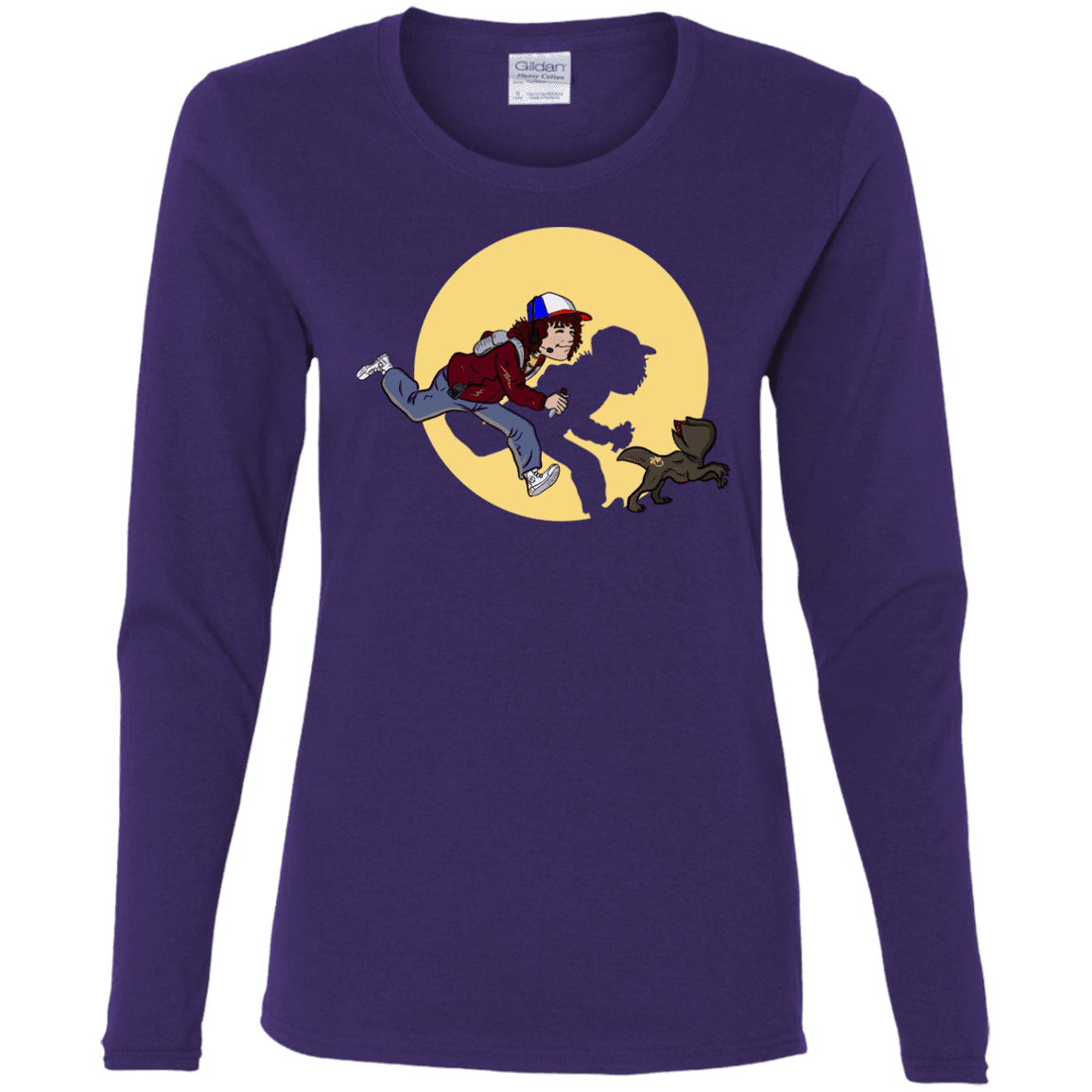 T-Shirts Purple / S The Adventures of Dustin Women's Long Sleeve T-Shirt