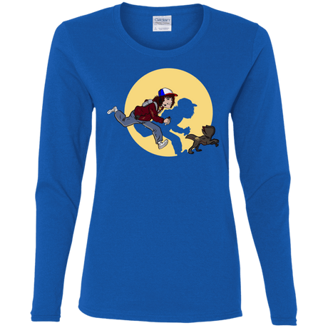 T-Shirts Royal / S The Adventures of Dustin Women's Long Sleeve T-Shirt