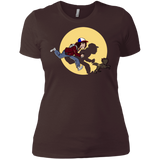 T-Shirts Dark Chocolate / X-Small The Adventures of Dustin Women's Premium T-Shirt